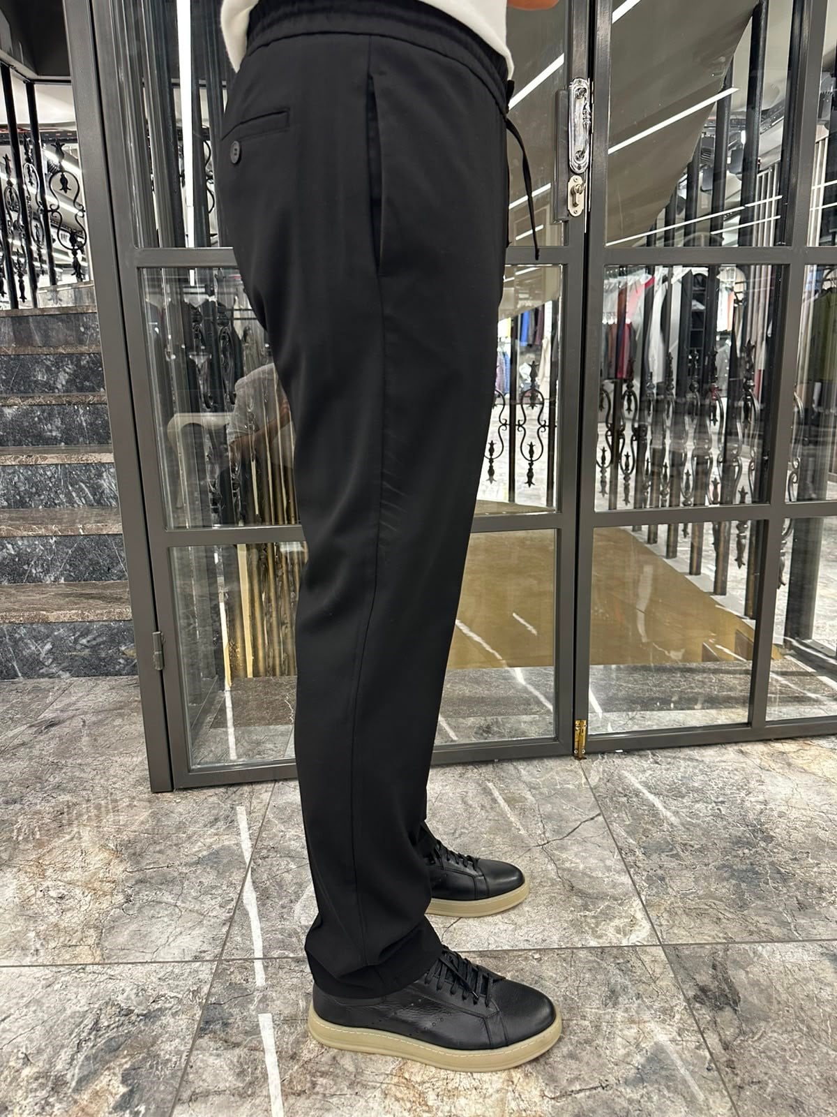 3642 LASTİKLİ İPLİ PANTOLON ÖM