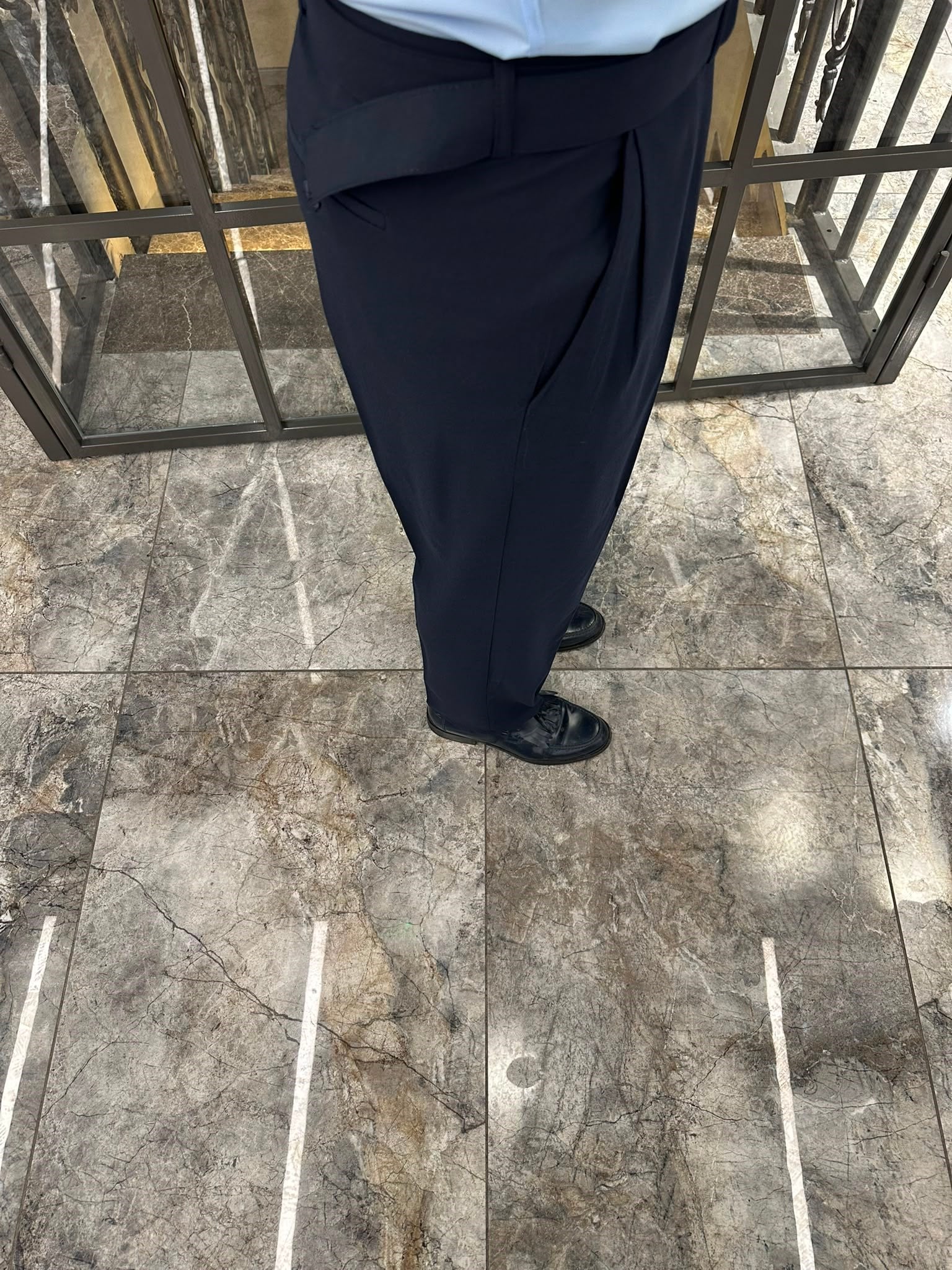 3643 PİLELİ KEMERLİ PANTOLON ÖM