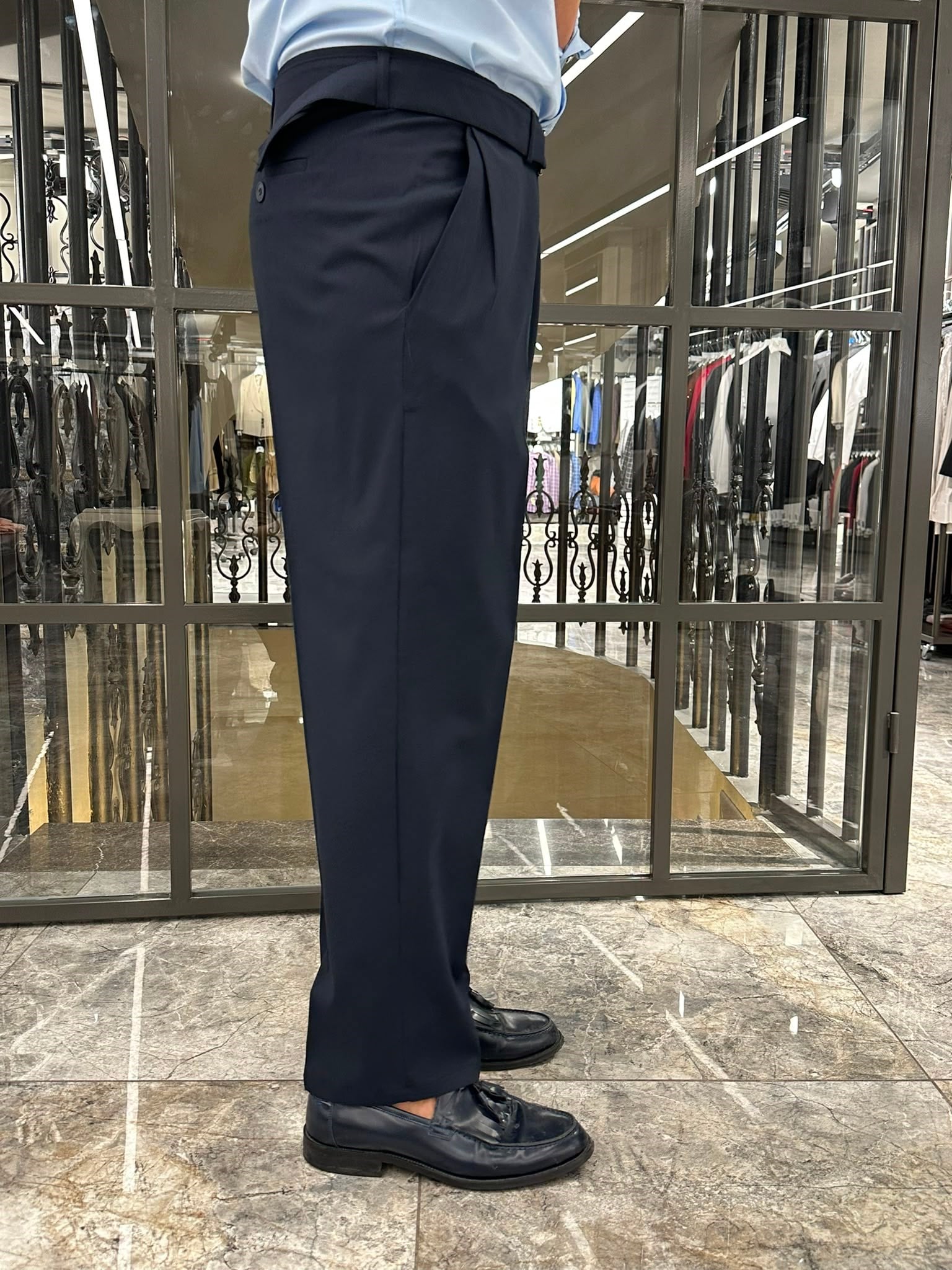 3643 PİLELİ KEMERLİ PANTOLON ÖM