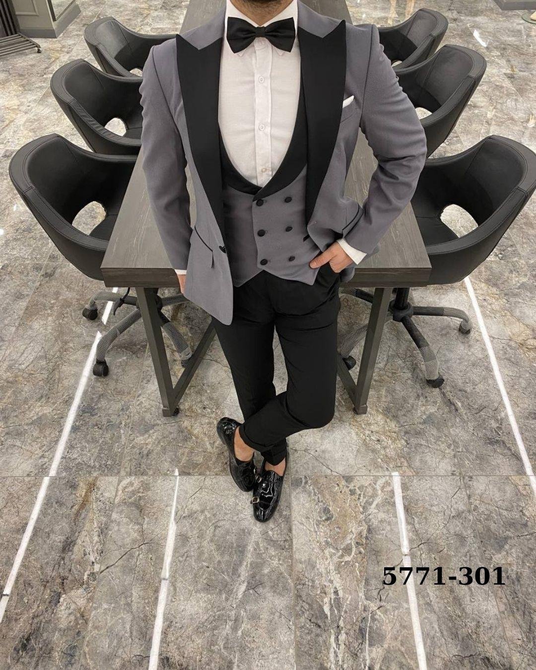 5771 DAMATLIK YELEKLİ TAKIM ELBİSE ST