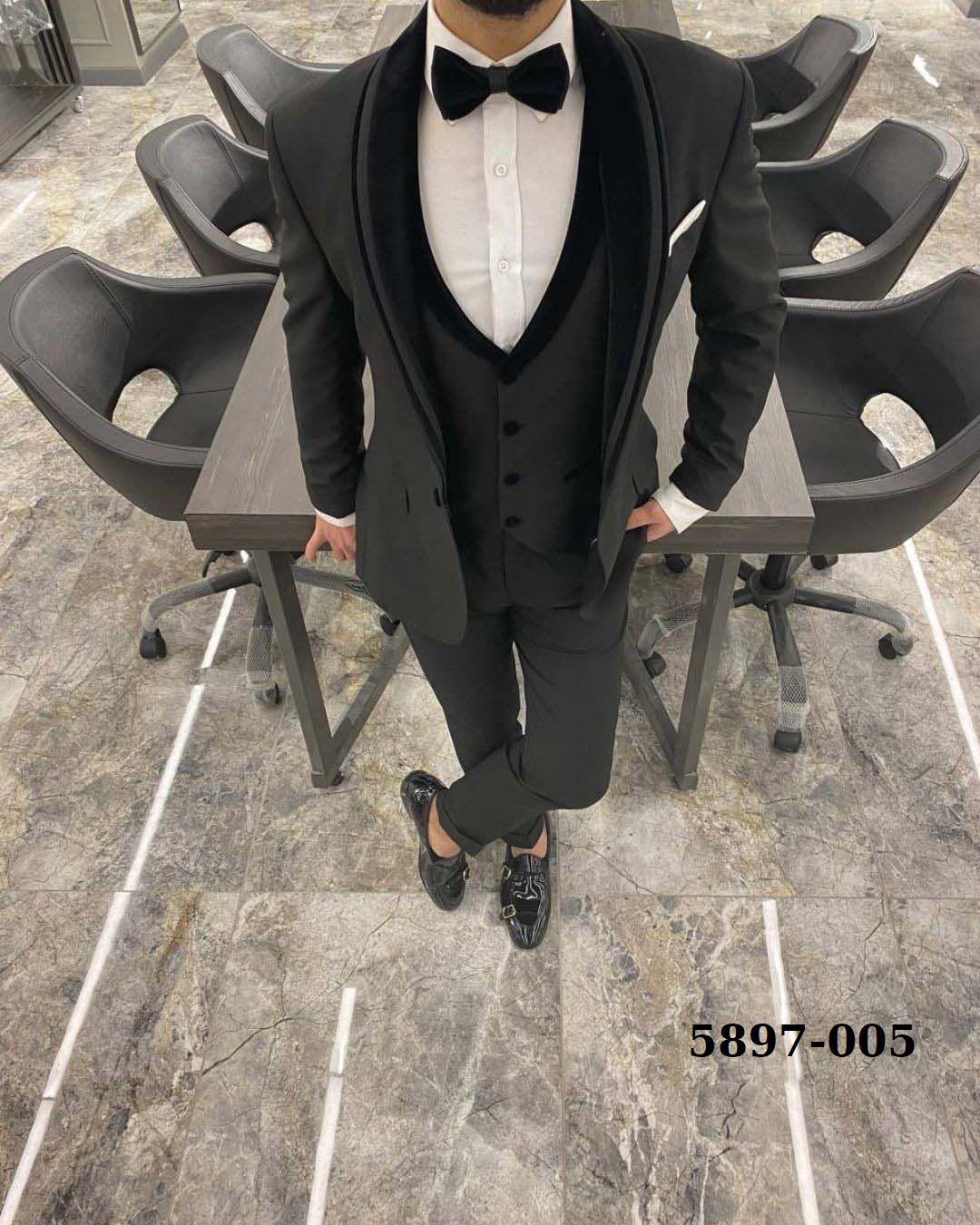 5897 DAMATLIK YELEKLİ TAKIM ELBİSE FV