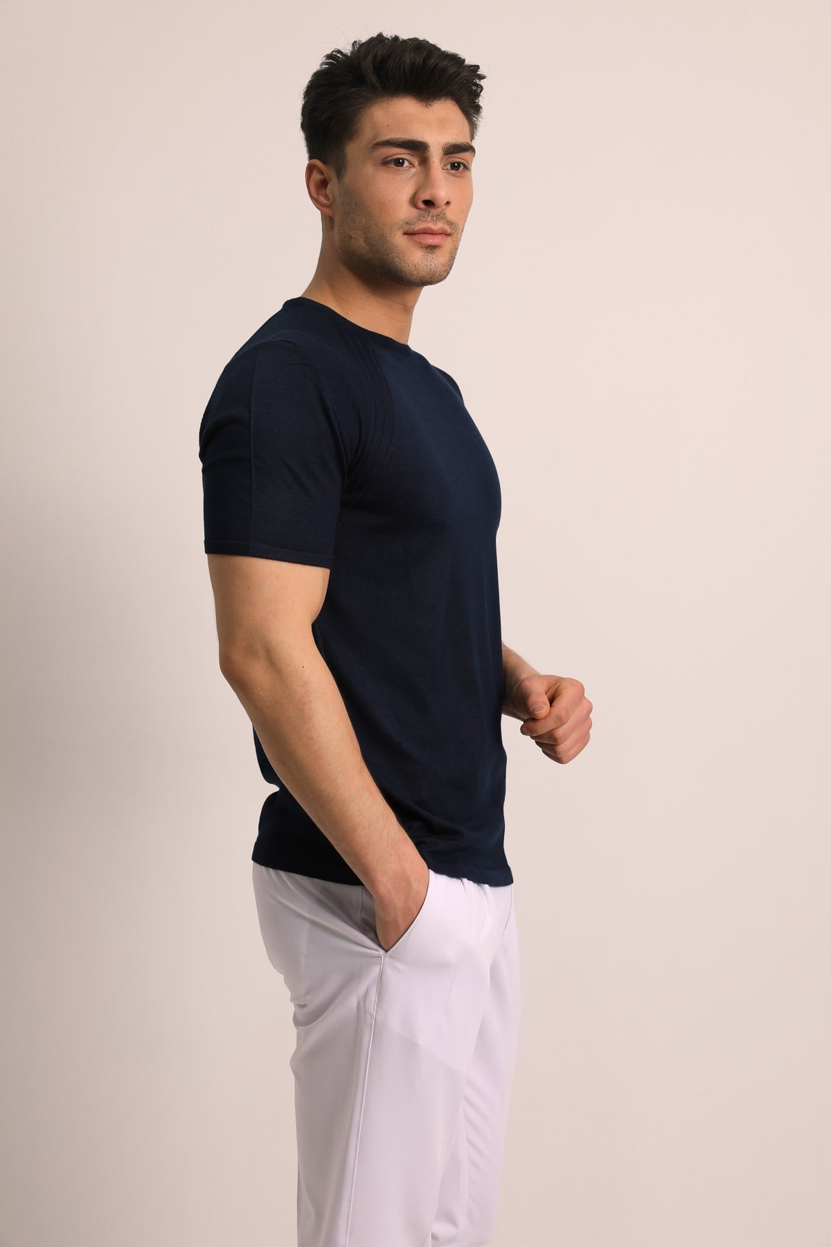 6086 BİSİKLET YAKA TRİKO