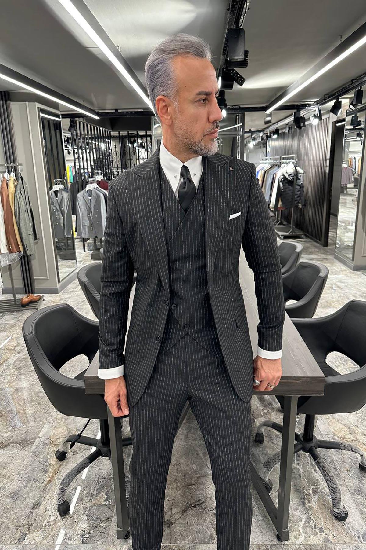BLACK VEST SUIT