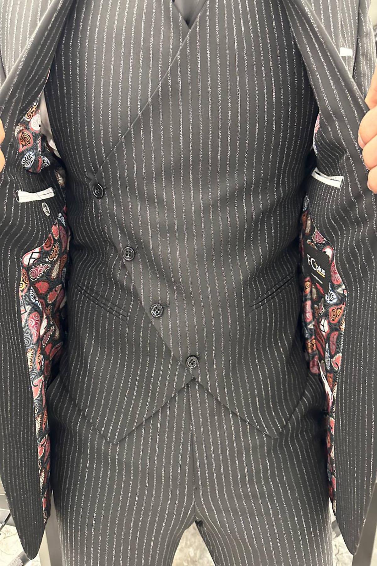 BLACK VEST SUIT
