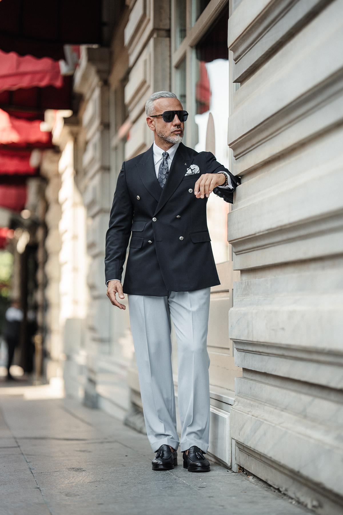 DOUBLE BREASTED CLASSIC BLAZER