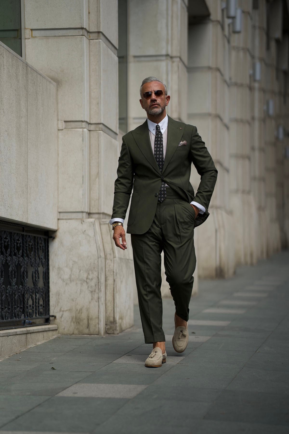 TROUSERS PLEATED SUIT - SLIM FIT