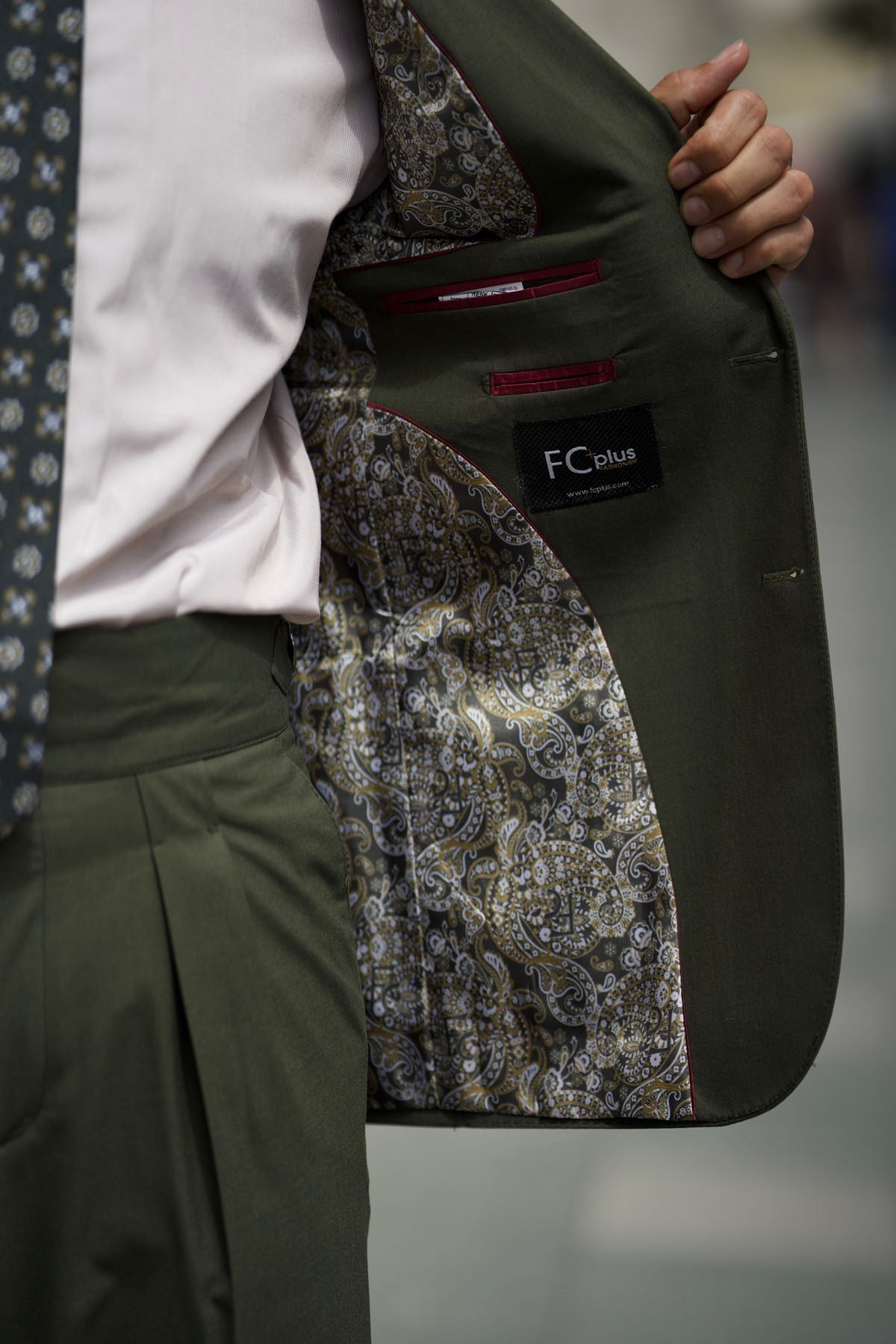 TROUSERS PLEATED SUIT - SLIM FIT