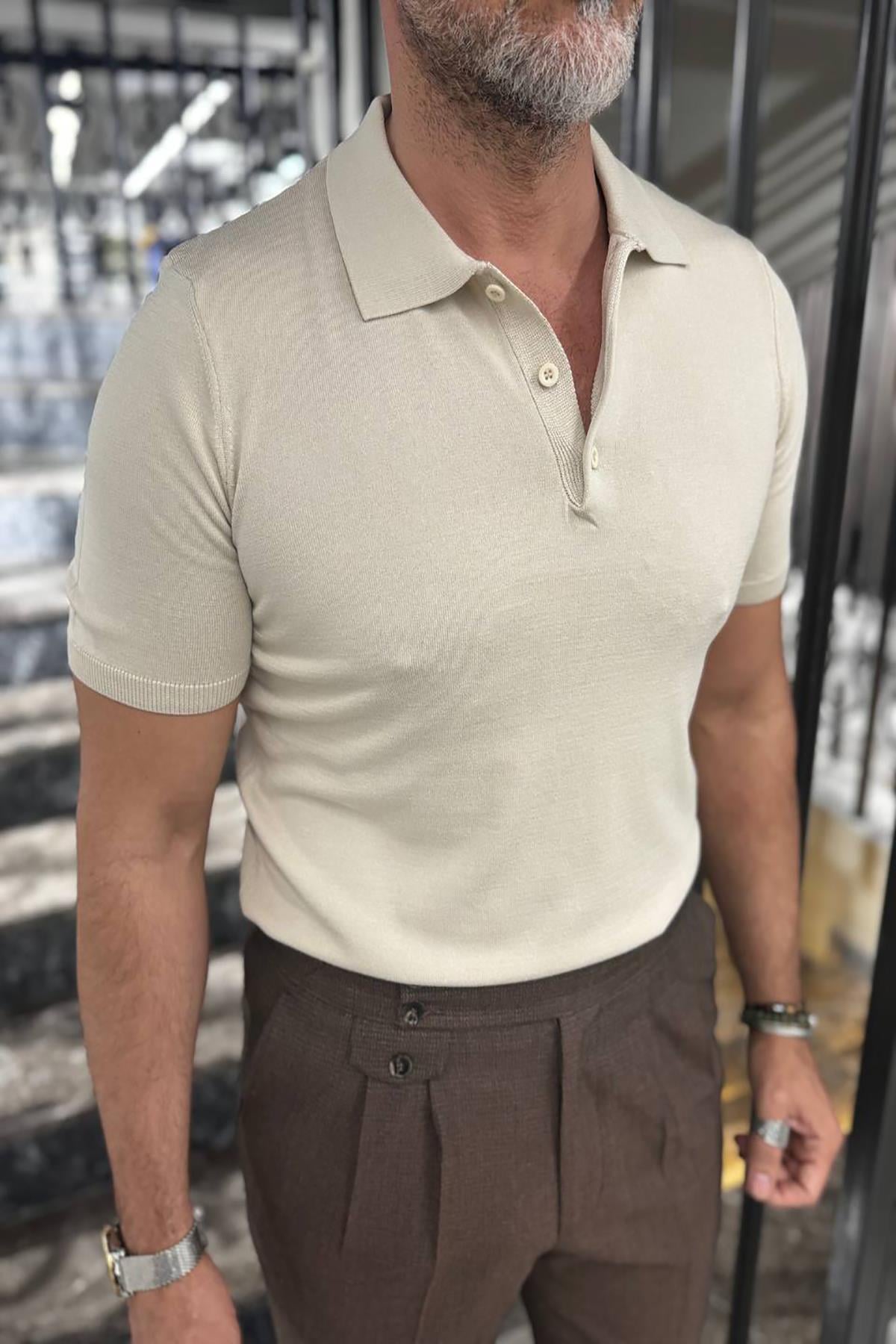 KNITTED POLO SHIRT