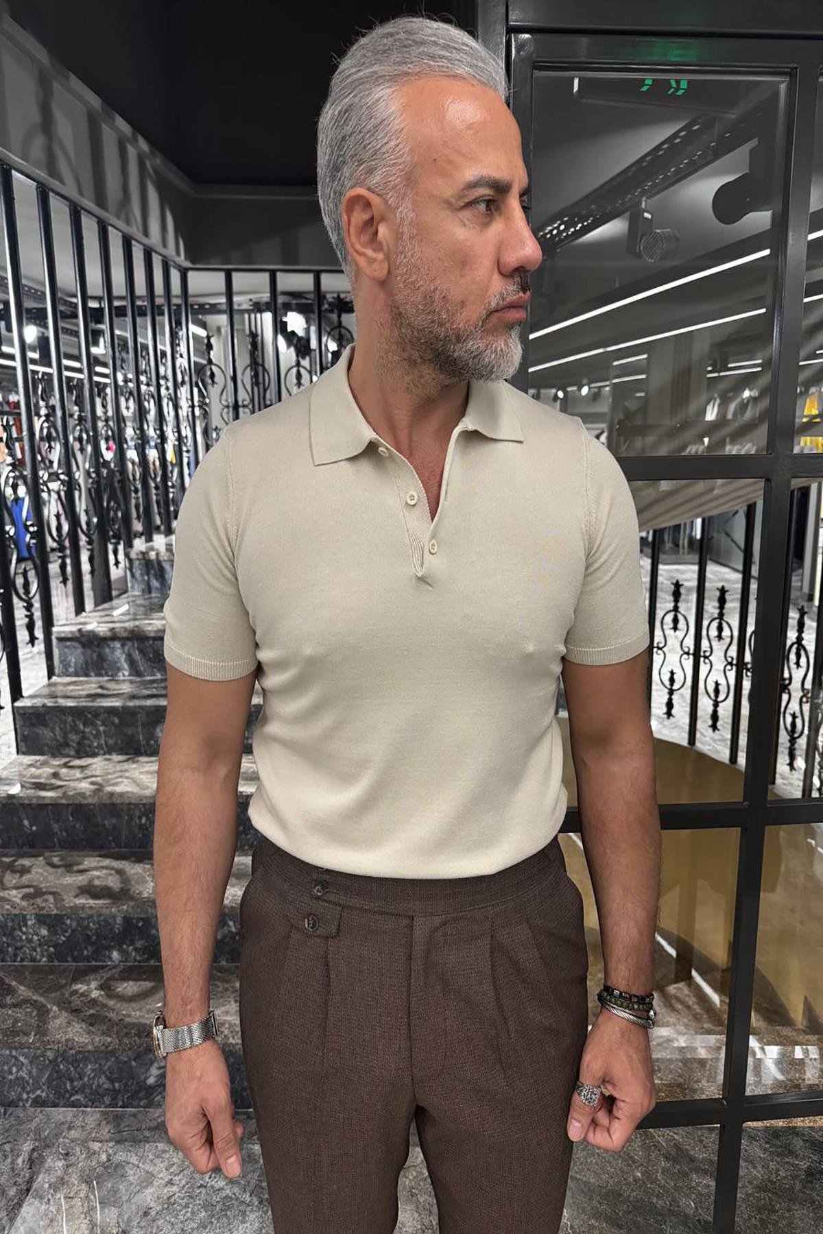 KNITTED POLO SHIRT
