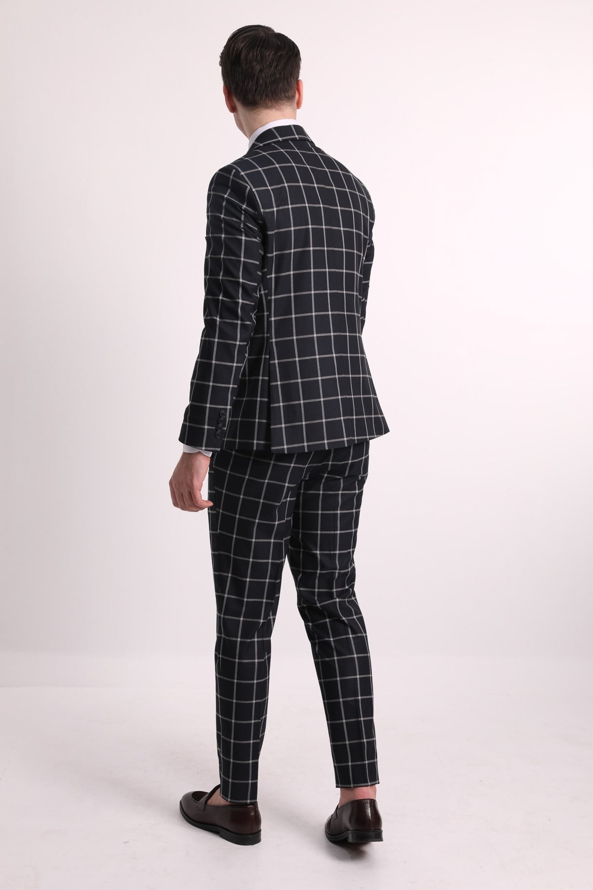 LACiVERT YELEKLİ ERKEK TAKIM ELBİSE - SLIM FIT