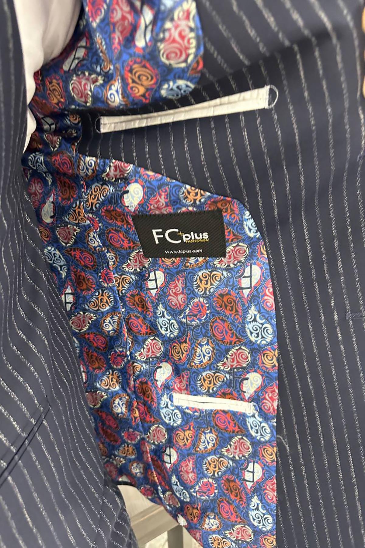 NAVY BLUE VEST SUIT
