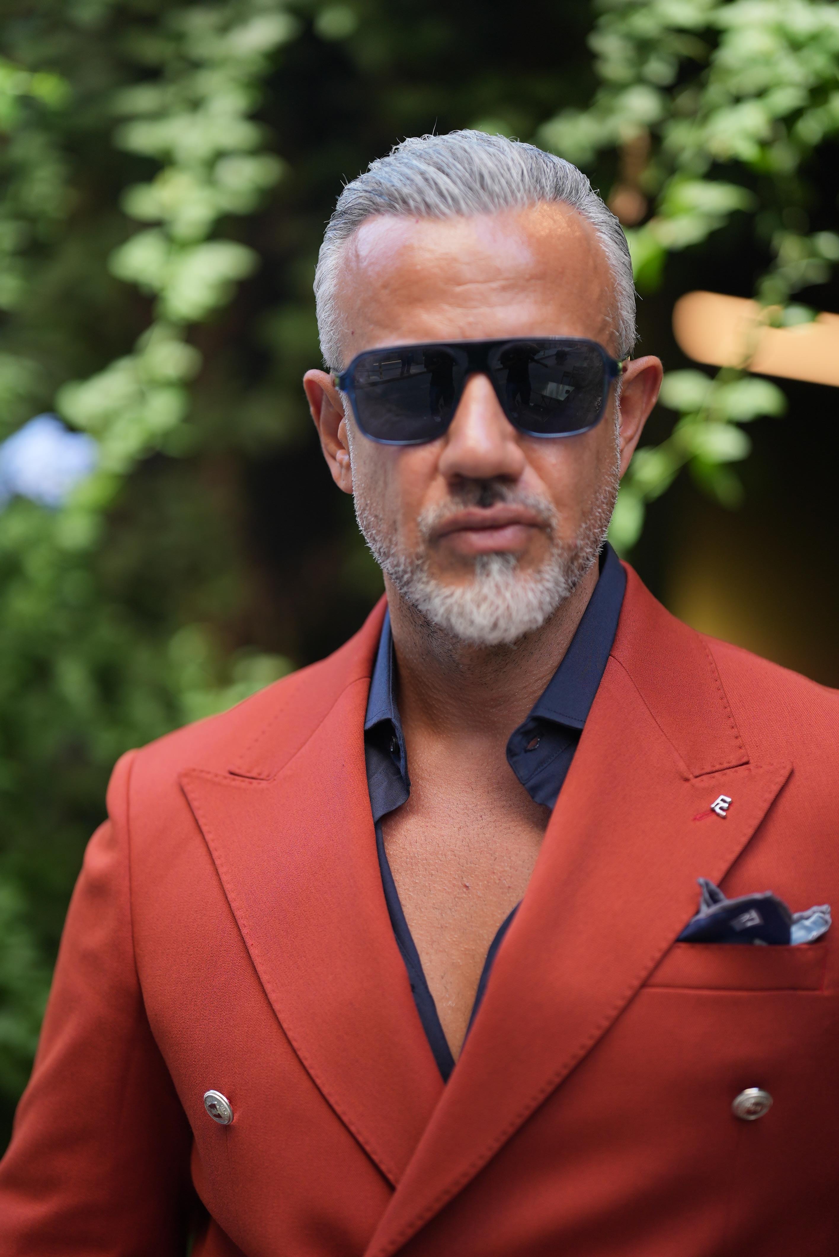 METAL BUTTON DOUBLE BREASTED JACKET