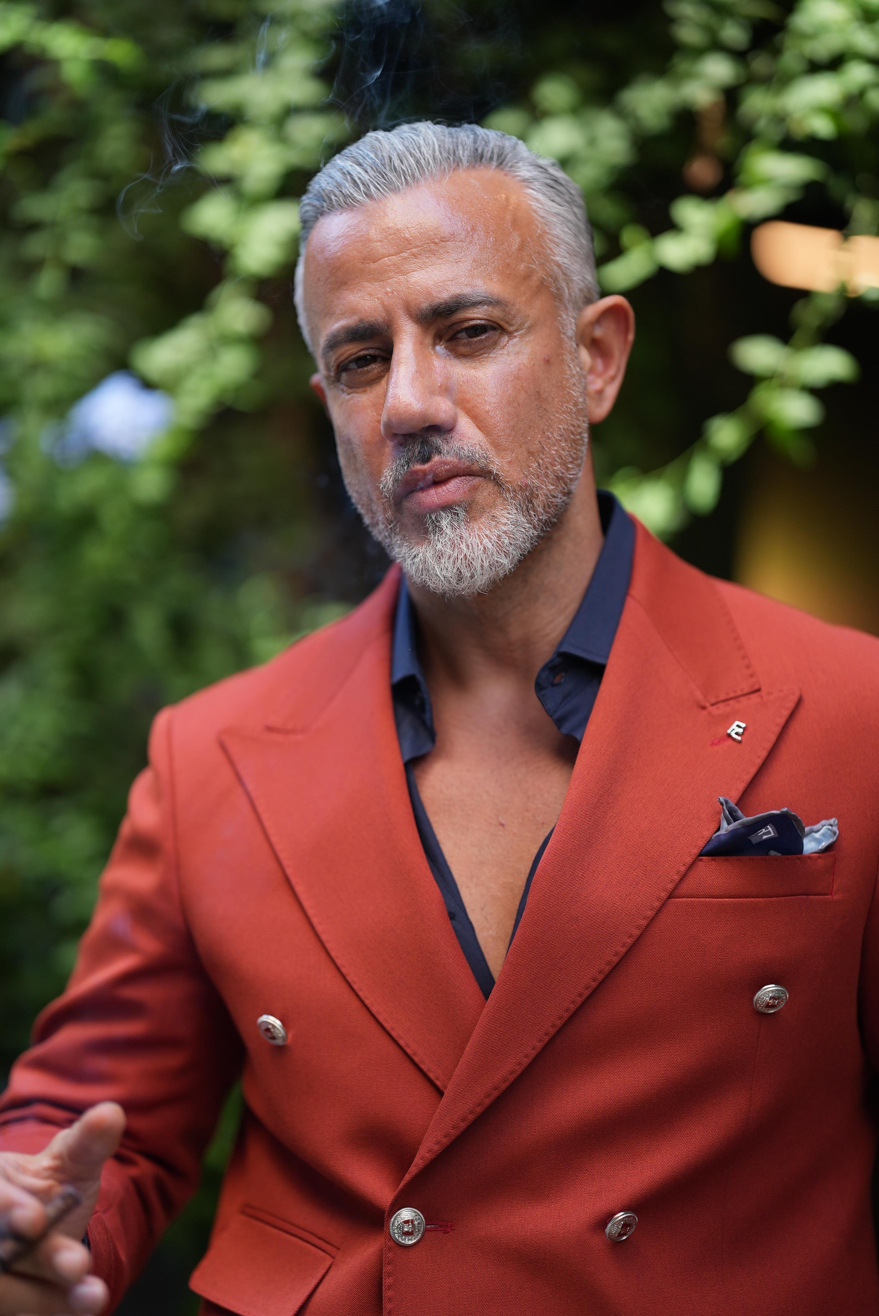 METAL BUTTON DOUBLE BREASTED JACKET