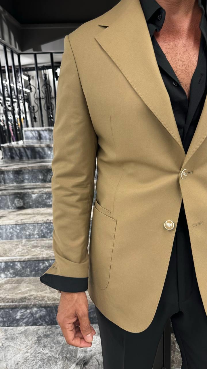 MONO COLLAR WOOL BLAZER