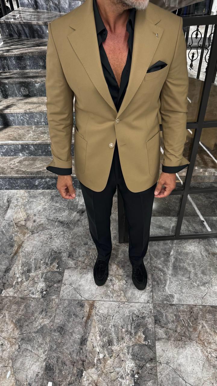 MONO COLLAR WOOL BLAZER
