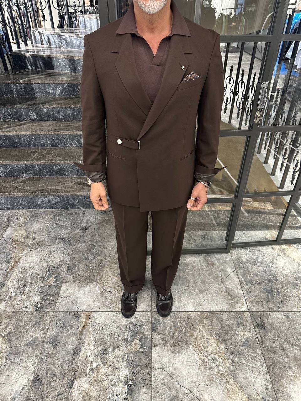  OVERSIZE KEMERLİ ÇITÇITLI TAKIM ELBİSE FV