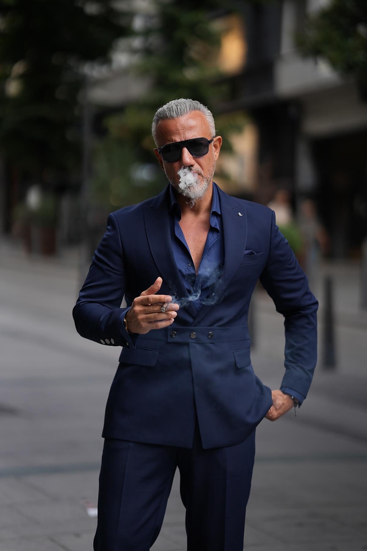 SİVRİ YAKA KUŞAĞI ÇITÇITLI TAKIM ELBİSE 