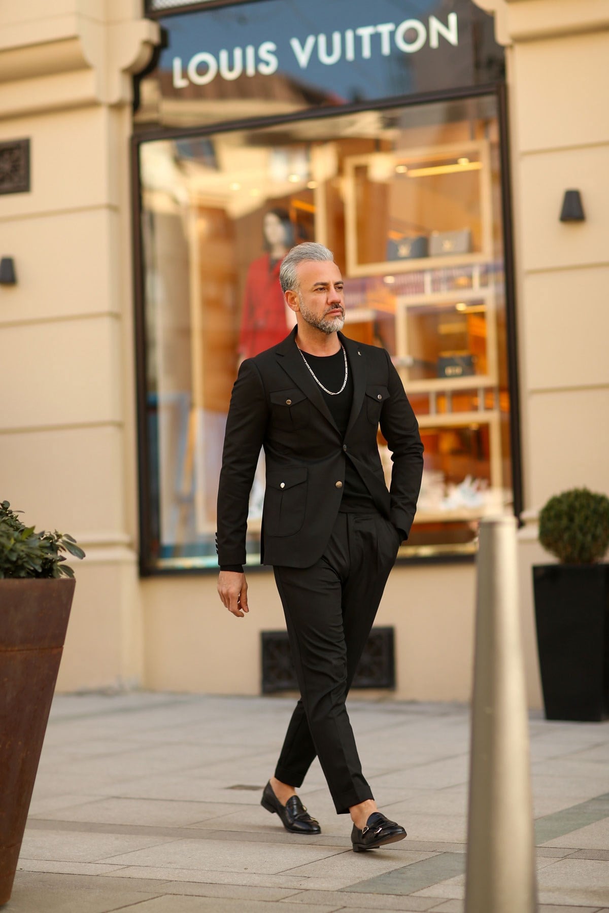 SiYAH DÜZ ERKEK KÖRÜKLÜ TORBA CEPLİ SÜET CEKET - SLIM FIT