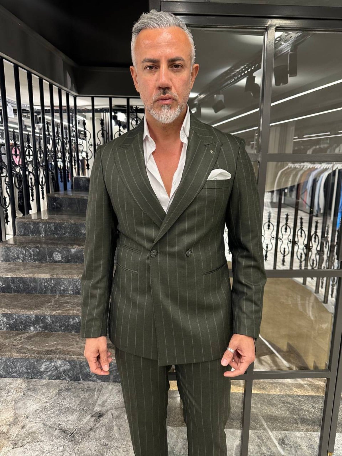 STRIPED DB SUIT