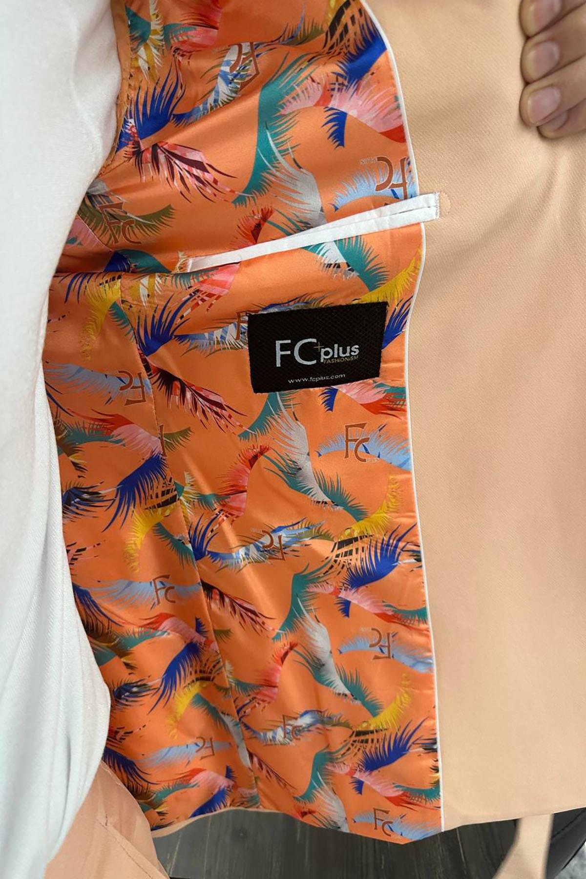 ORANGE BELTED SUIT SLIM FIT