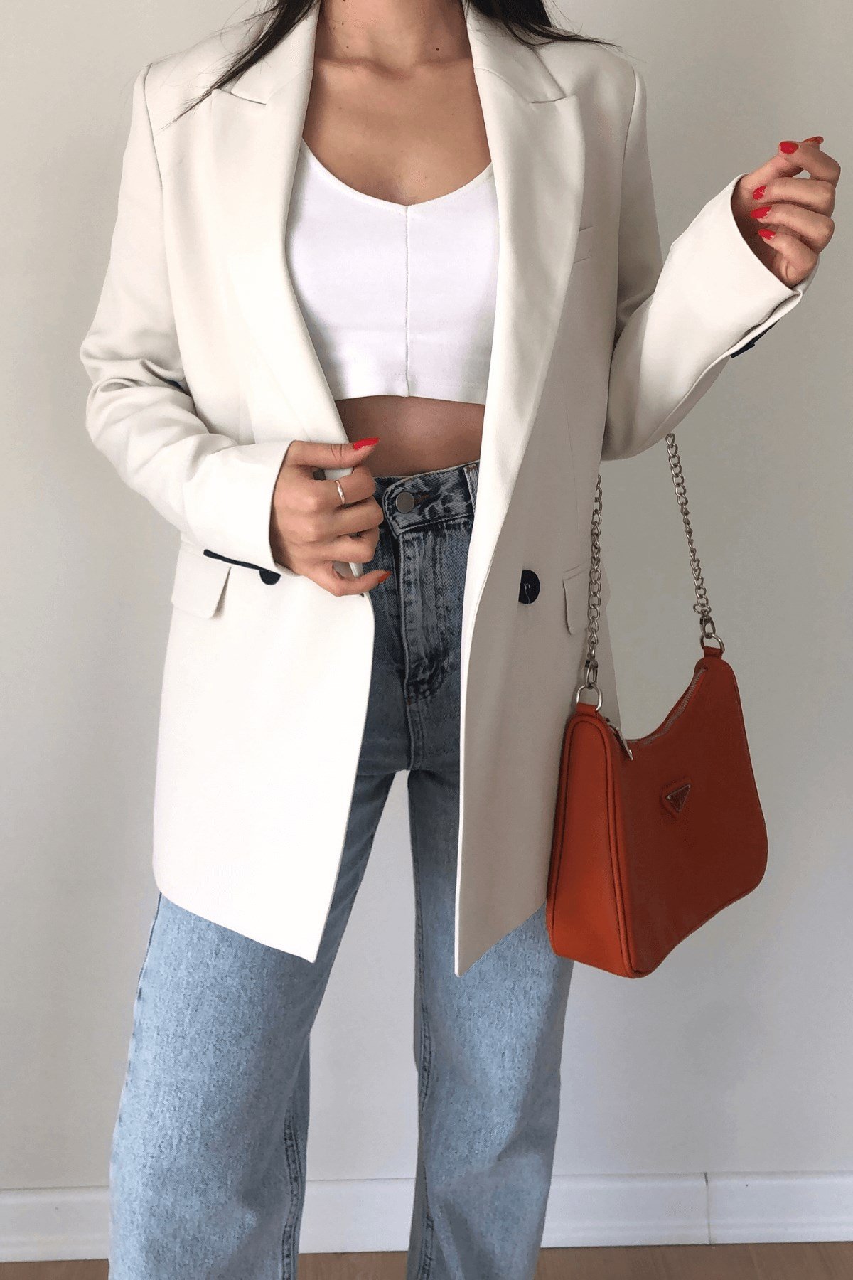 EKRU BLAZER CEKET