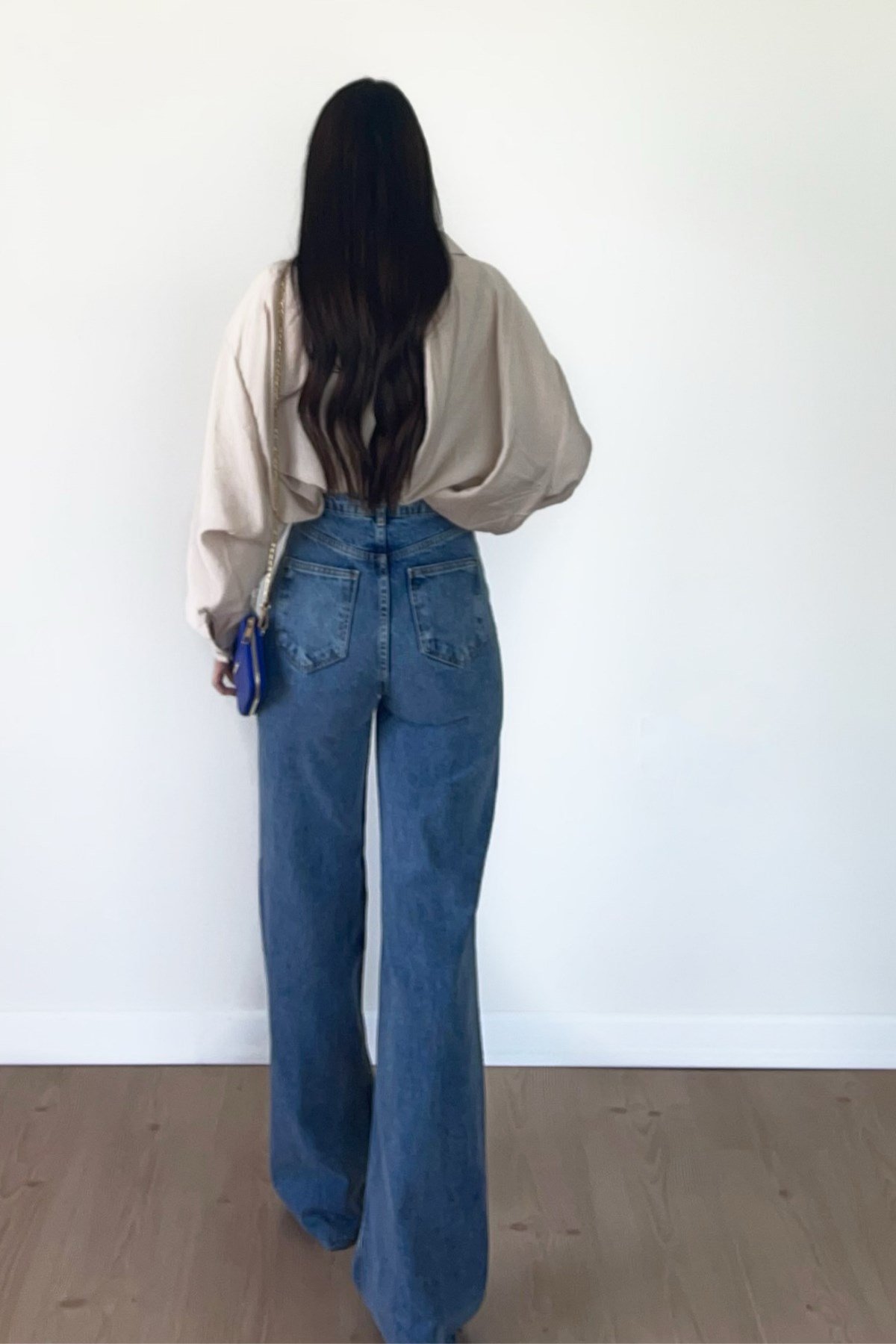 MİD BLUE WİDE LEG JEAN