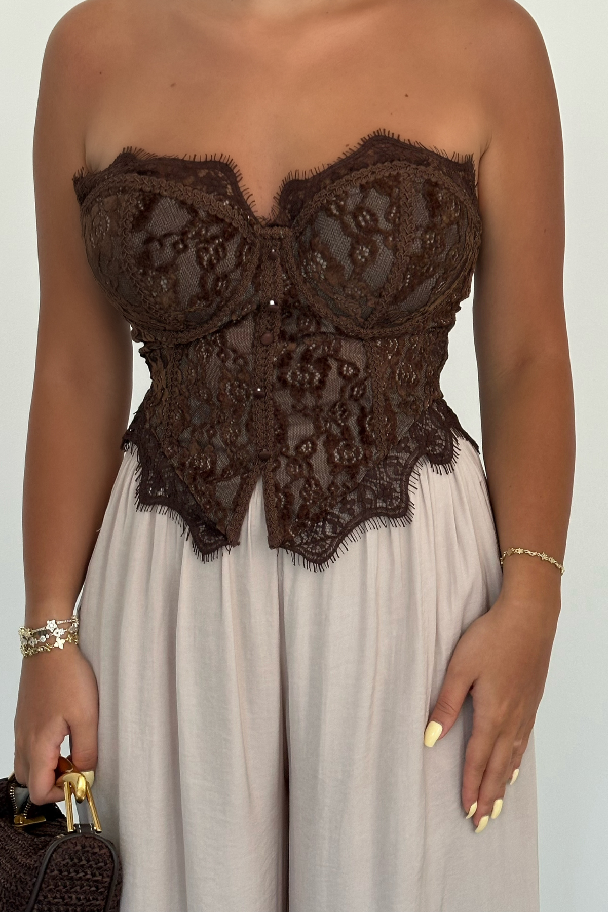 PREMİUM BEJ SATEN PANTOLON
