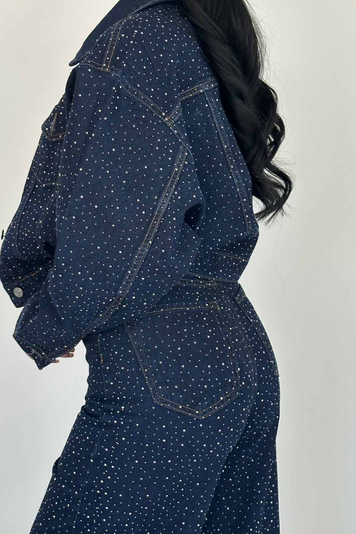 PREMİUM DARK BLUE TAŞLI TAKIM