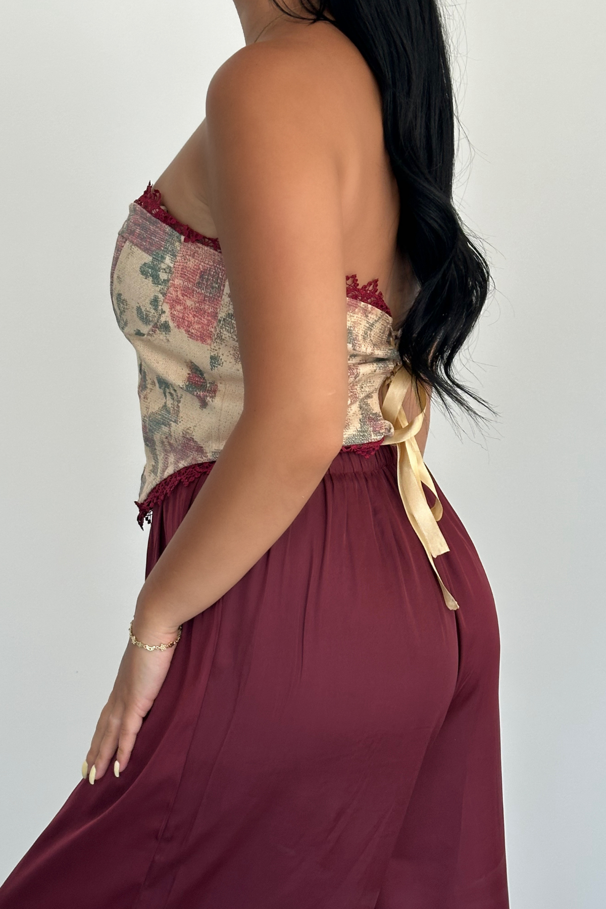 PREMİUM SATEN BORDO PANTOLON