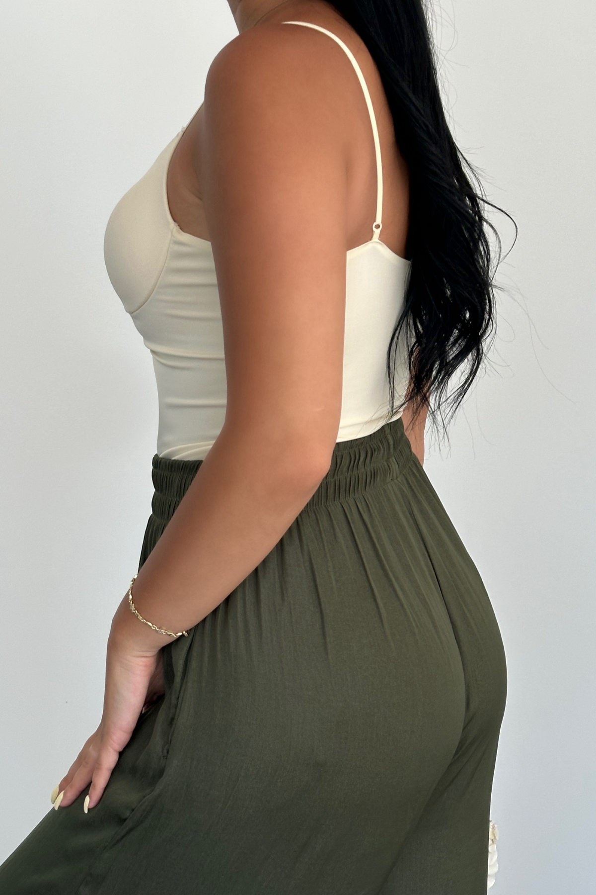 PREMİUM YEŞİL SATEN PANTOLON