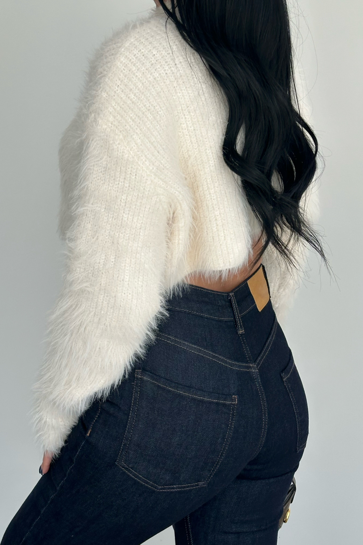 PREMİUM YÜKSEK BEL DARK BLUE EXTRA FLARE JEAN