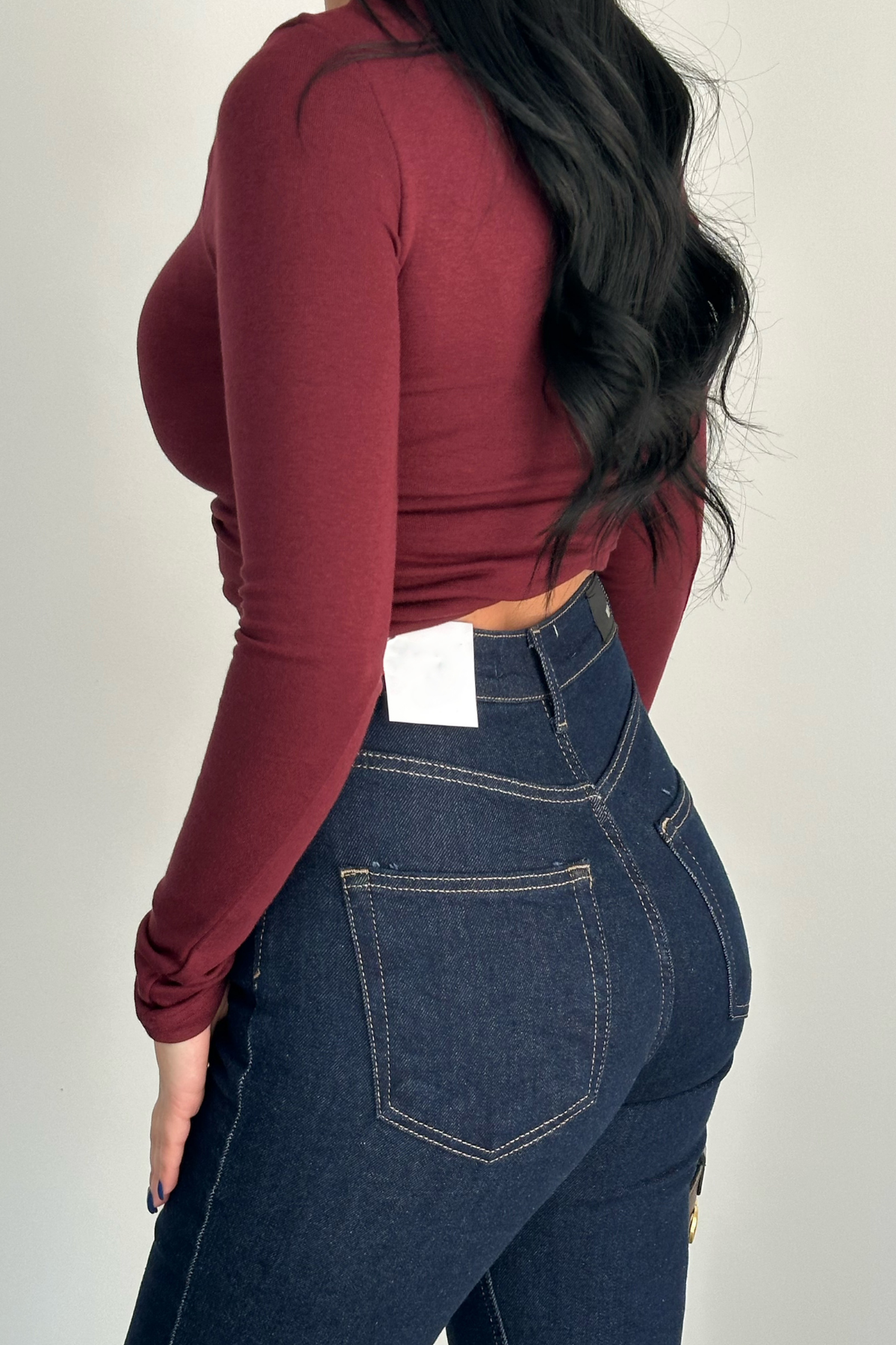 PREMİUM YÜKSEK BEL DARK BLUE FLARE JEAN
