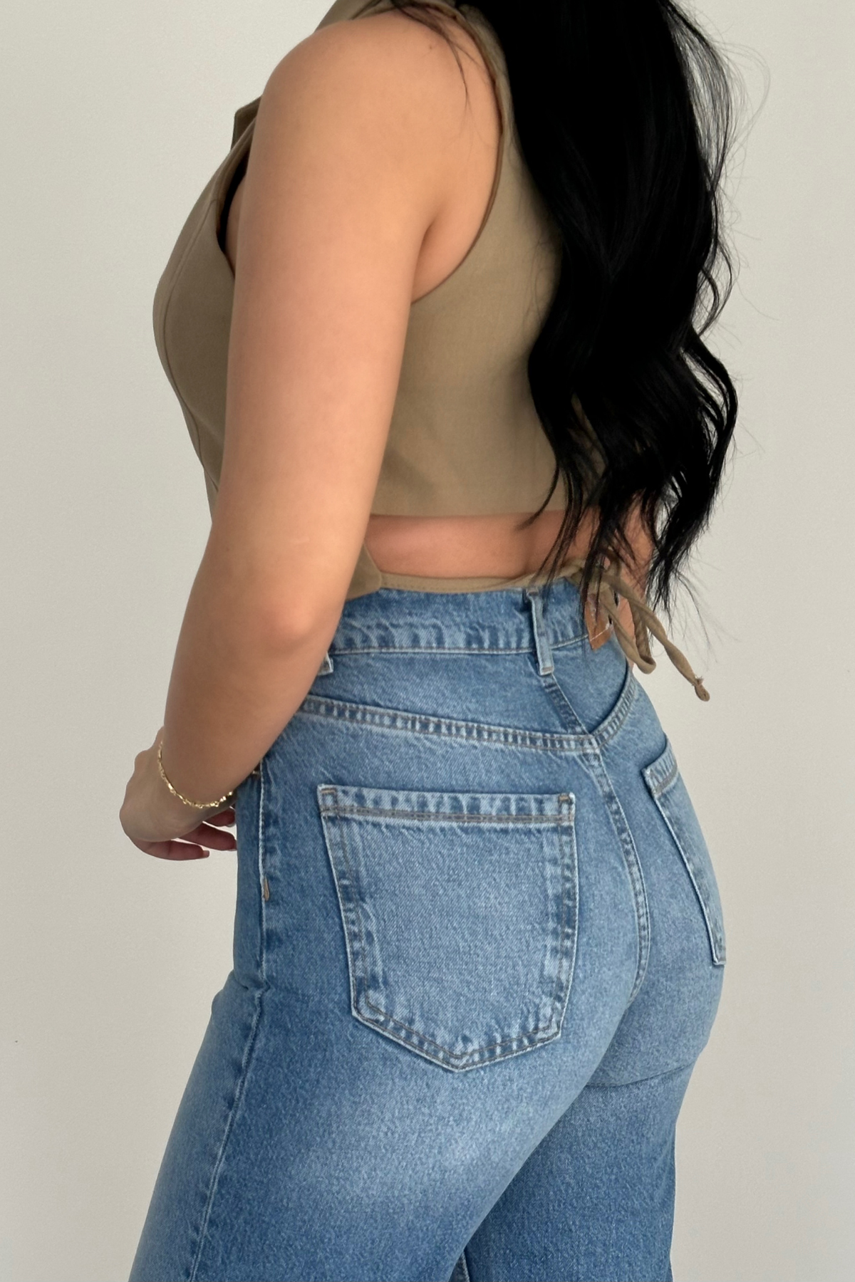 PREMİUM YÜKSEK BEL MİD BLUE ENNY JEAN