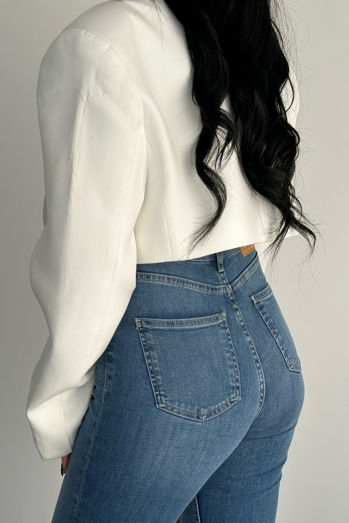 PREMİUM YÜKSEK BEL MİD BLUE FLARE JEAN