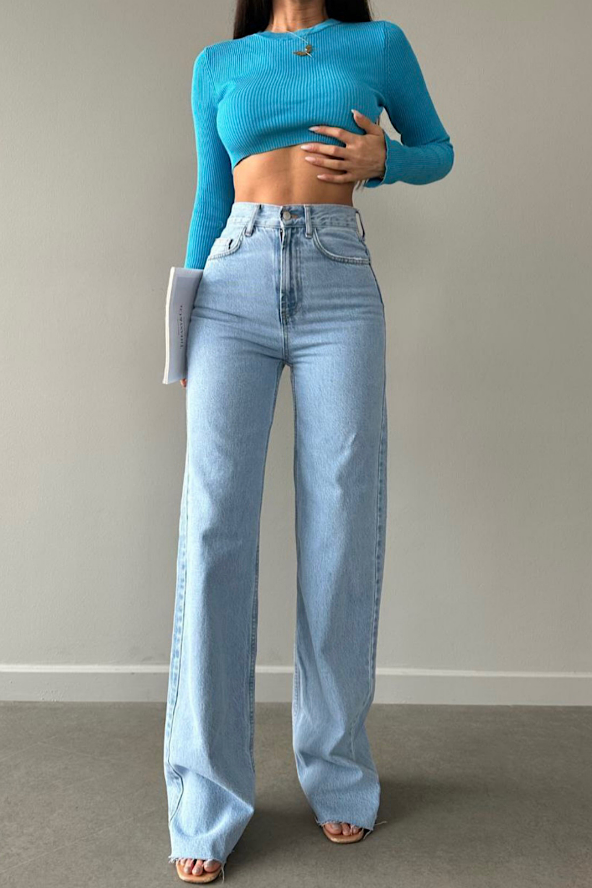 WİDE LEG LAZER PAÇA JEAN