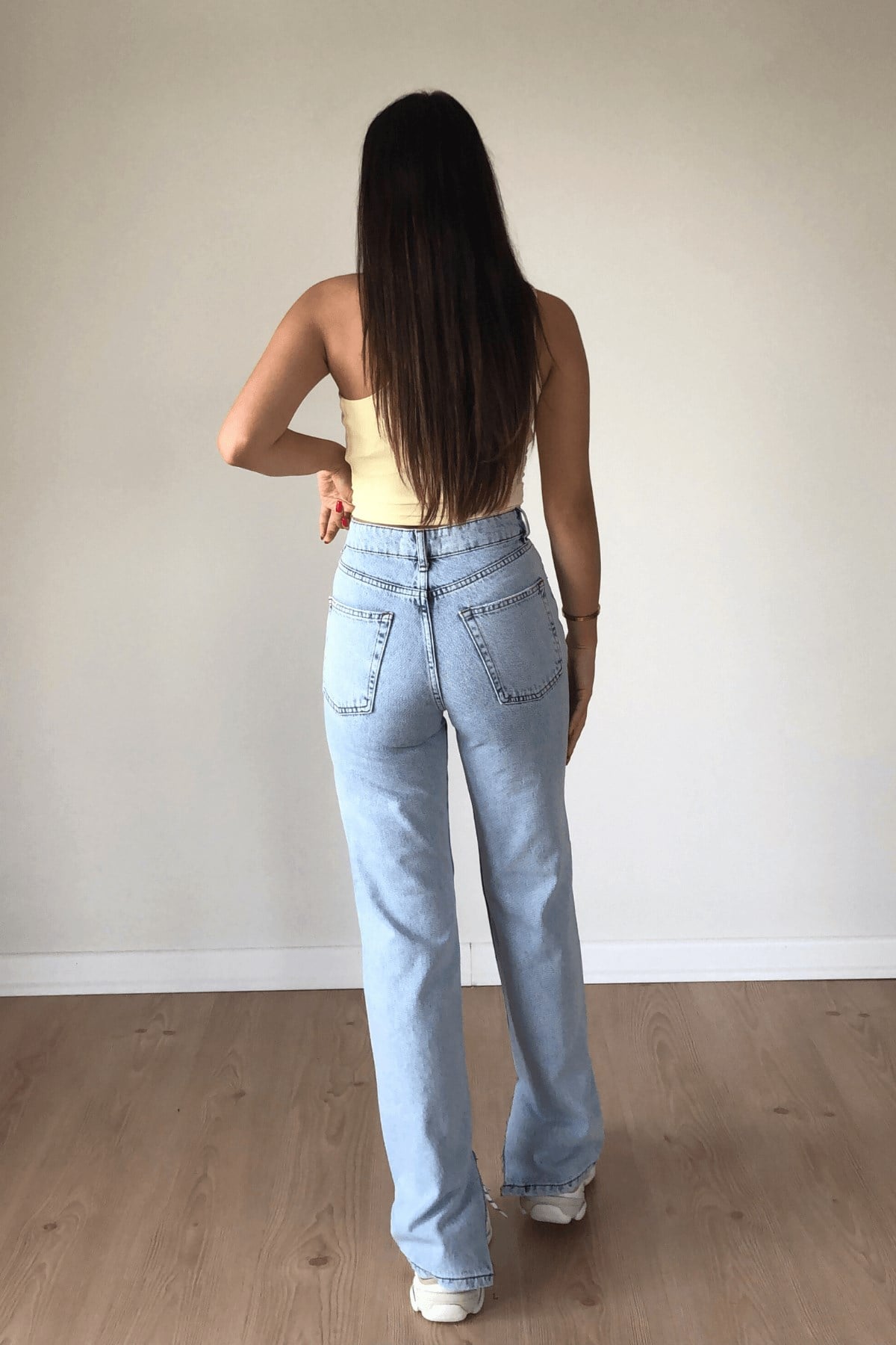 ZARA MODEL PAÇALARI YIRTMAÇLI JEAN 