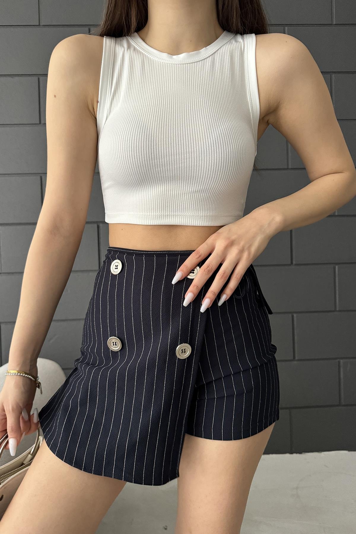 Beyaz Halter Yaka Bluz/büstiyerSun VictoriaBeyaz Halter Yaka Bluz/büstiyer