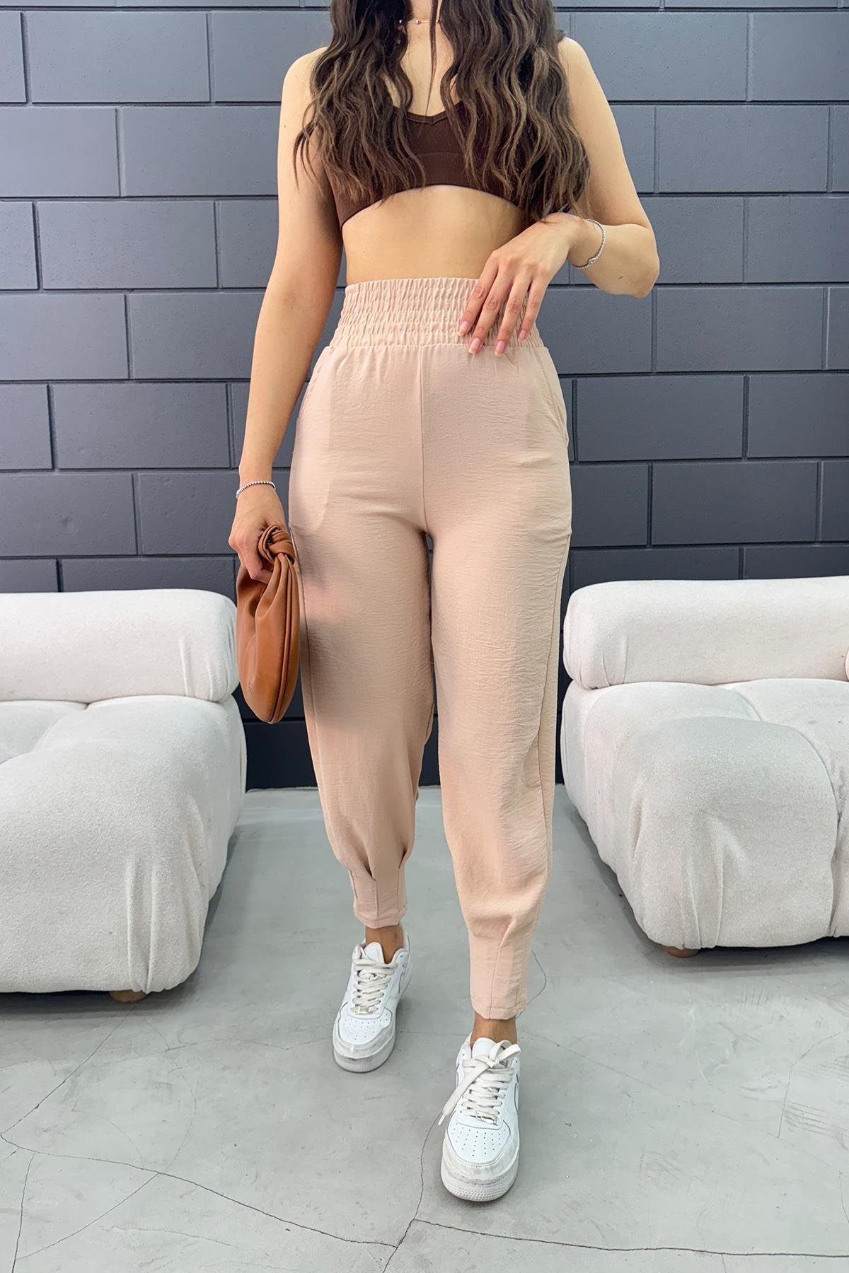 Sun Victoria Kadın Krem Aerobin Jogger PantolonSun VictoriaSun Victoria Kadın Krem Aerobin Jogger Pantolon