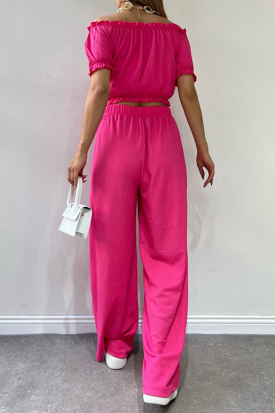 Sun Victoria Kadın Pembe Bürümcük Crop TakımSun VictoriaSun Victoria Kadın Pembe Bürümcük Crop Takım