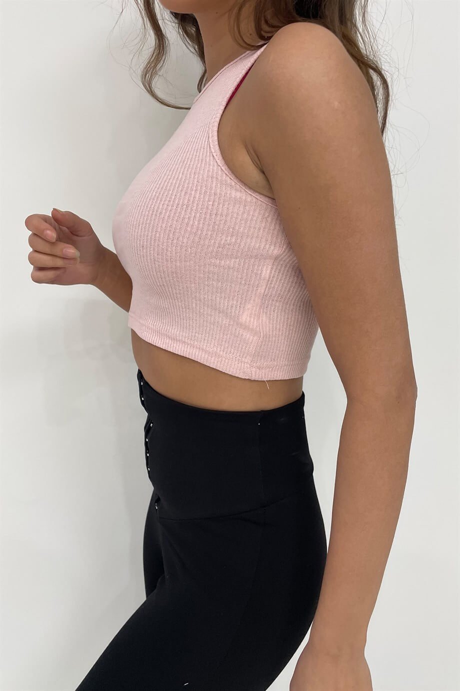 Sun Victoria Kadın Pembe Halter Yaka Bluz/ BüstiyerSun Victoria