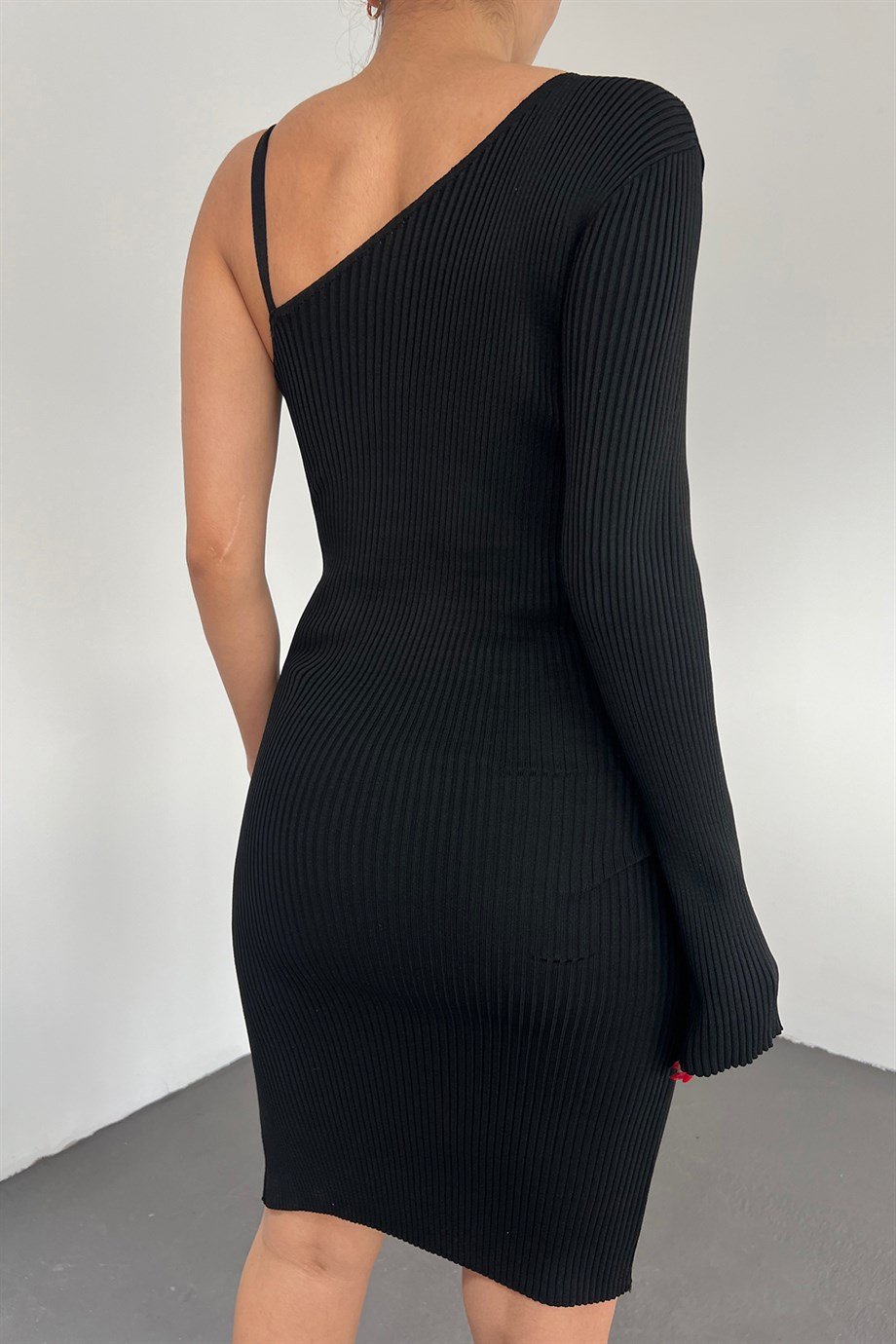 Siyah Triko Elbise