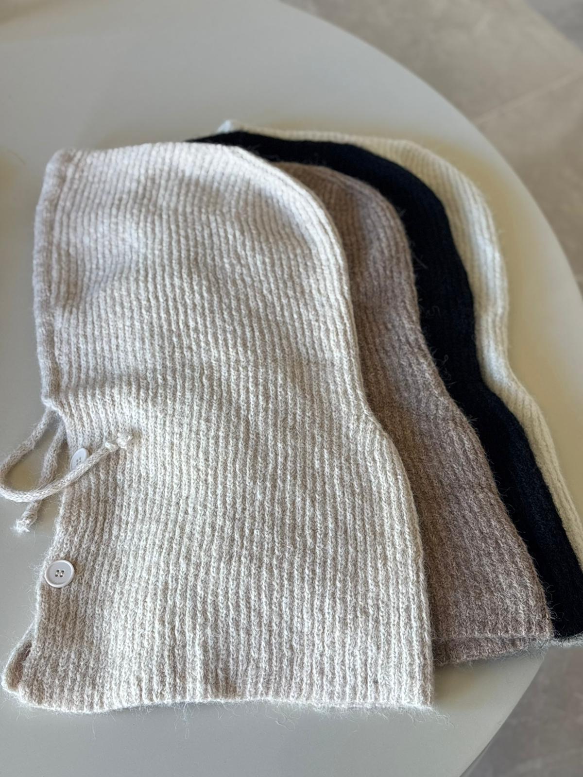 Balaclava Düğme Model-Sütlü Kahve