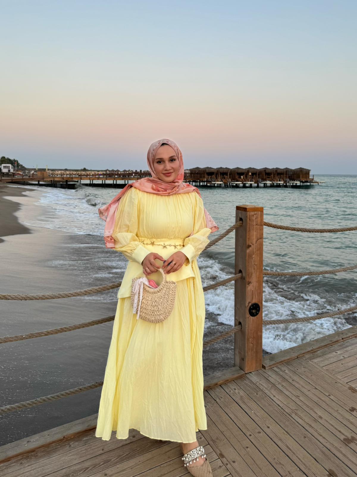 Crahs Elbise Sarı