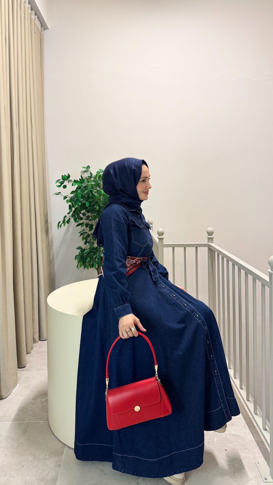 Denim Elbise
