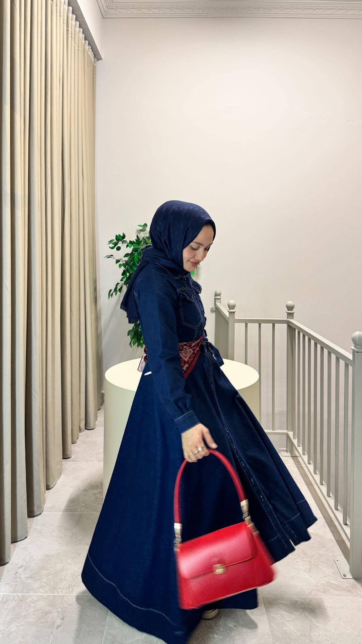 Denim Elbise