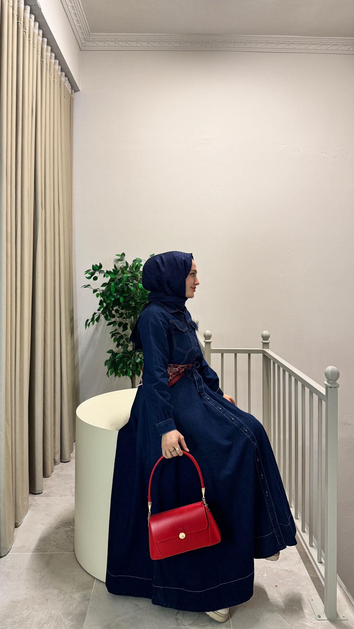 Denim Elbise