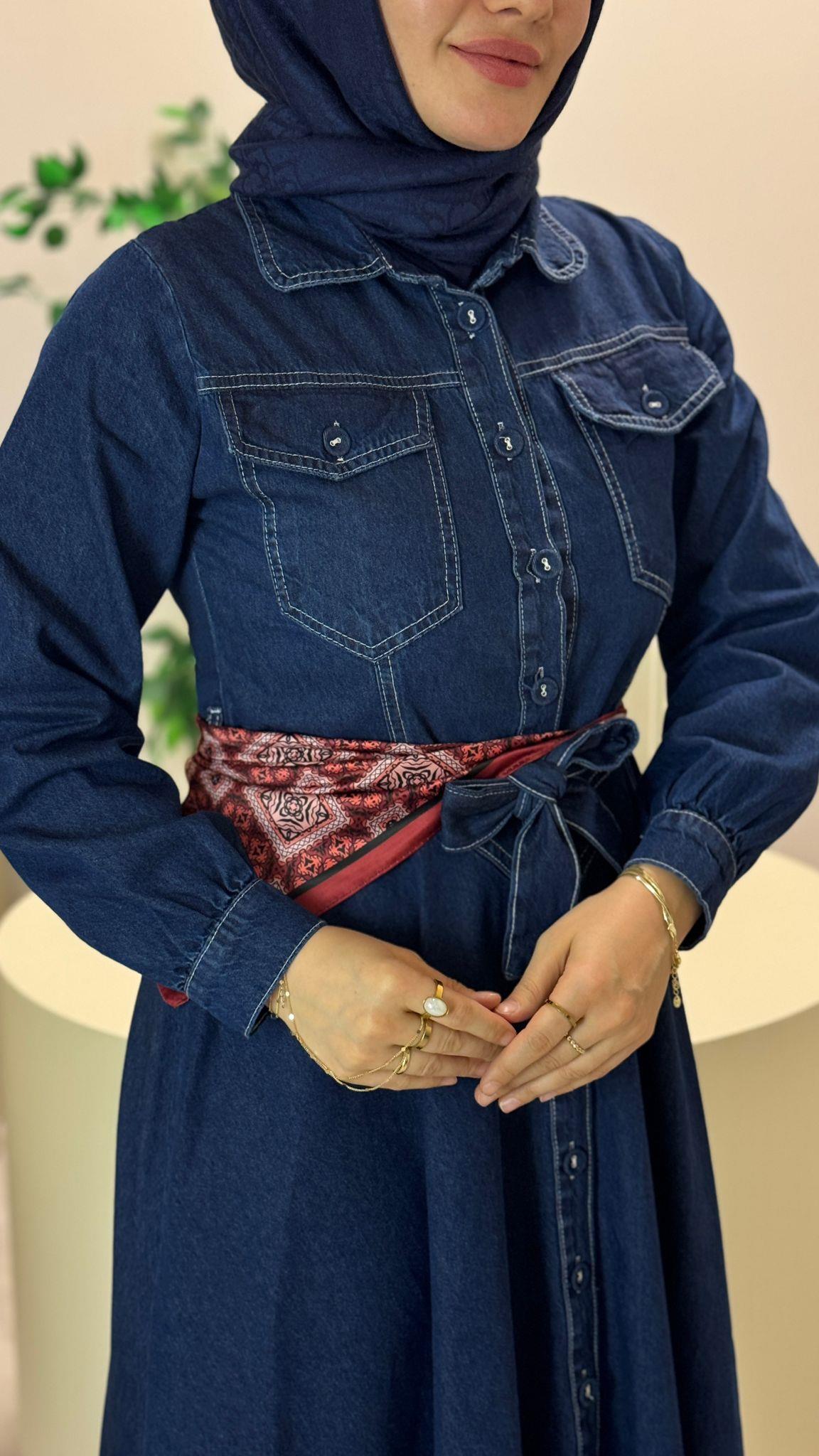 Denim Elbise