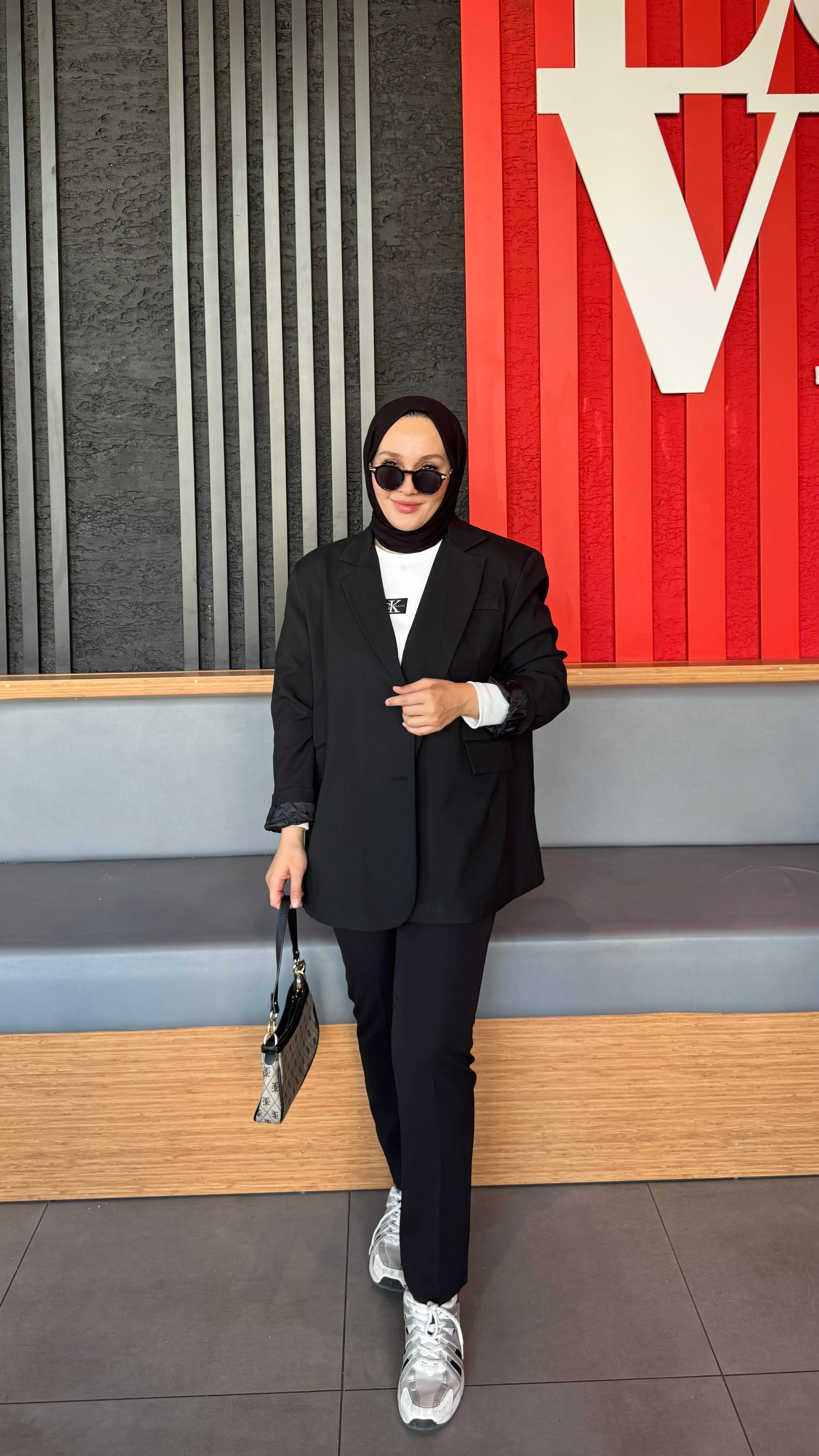 Oversize Ceket Siyah