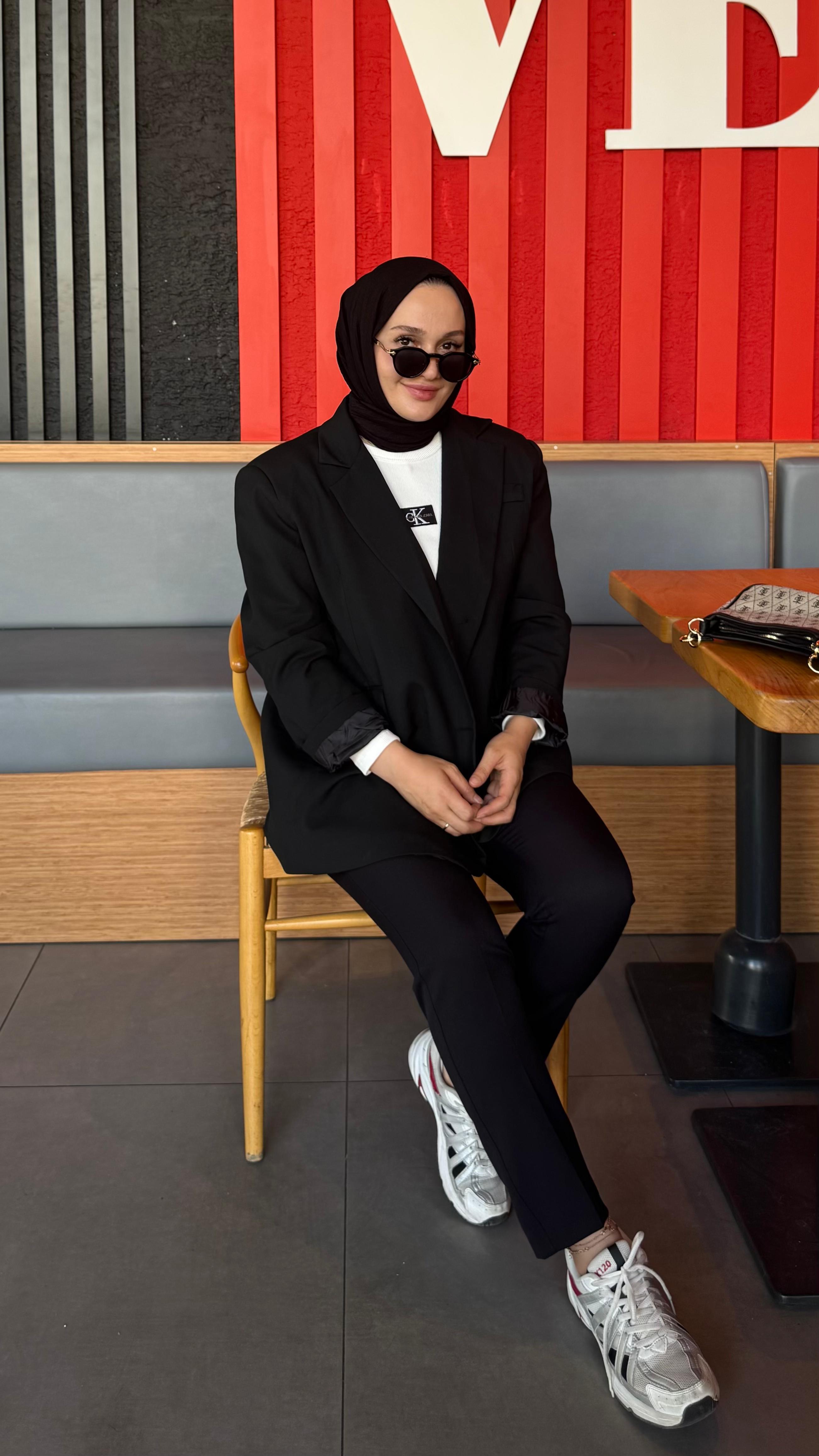 Oversize Ceket Siyah
