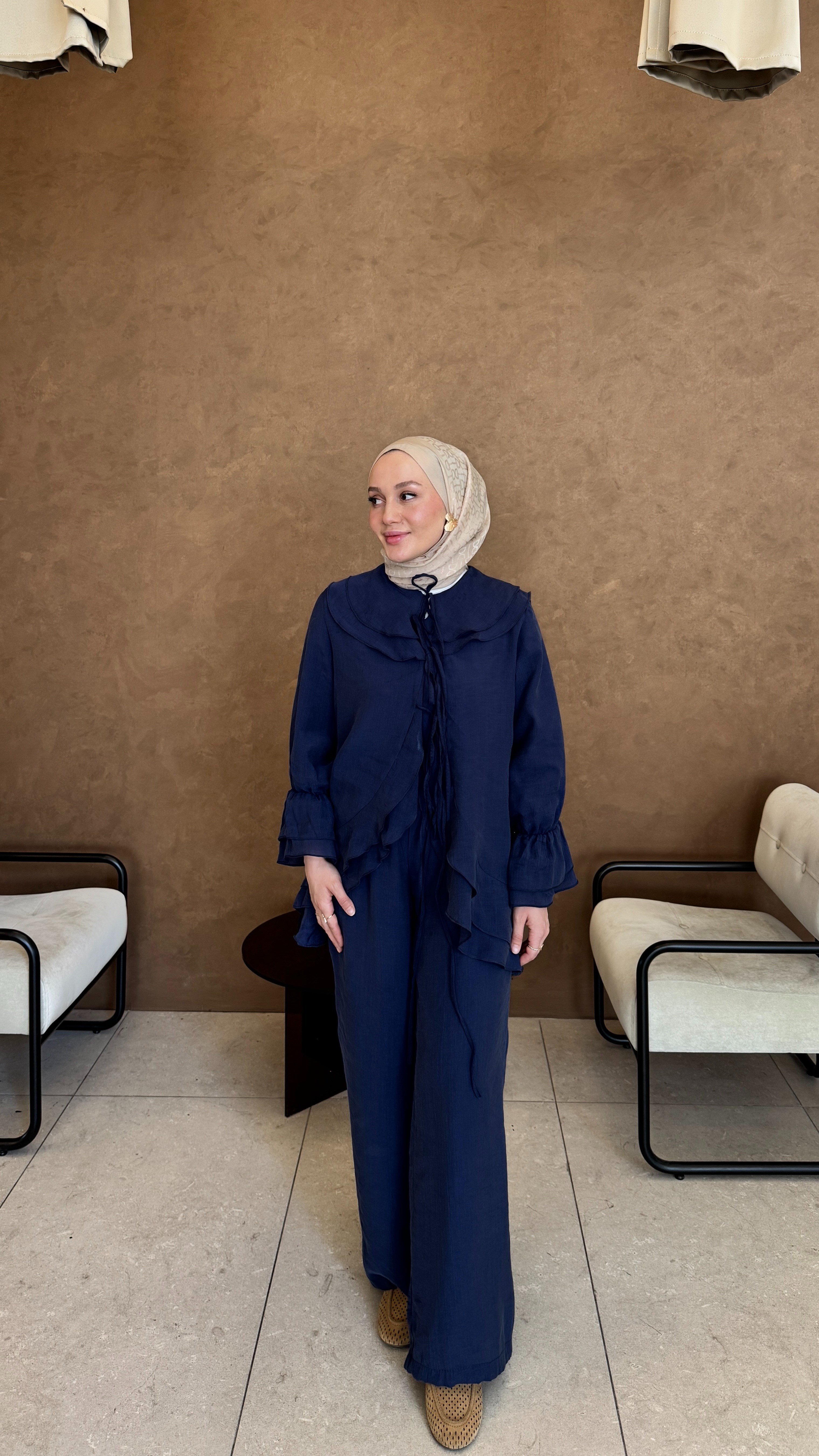 Peony Takım - Lacivert